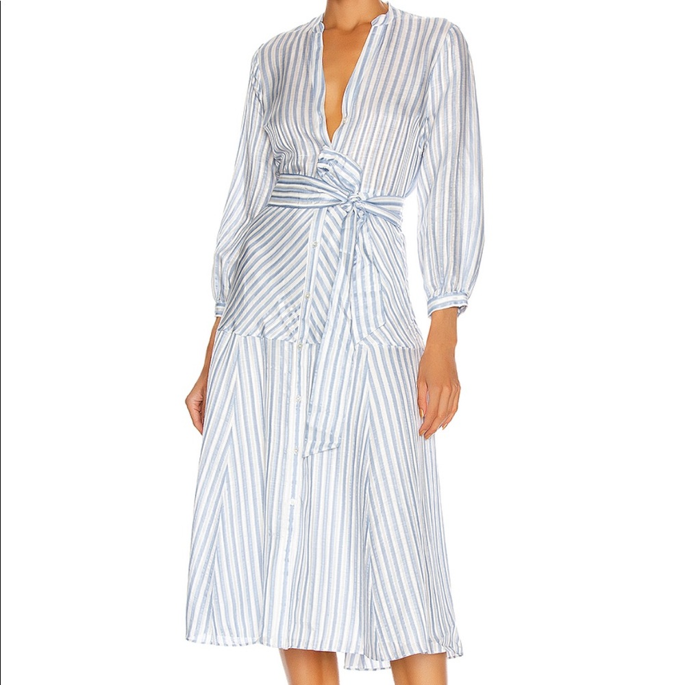NW Veronica Beard JENNA TIE WAIST DRESS